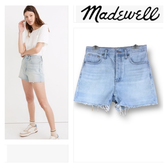 Madewell Pants - MADEWELL The Momjean Short Short In Fitzgerald Wash Size 28